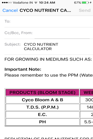 Cyco Nutrient Calculator screenshot 4