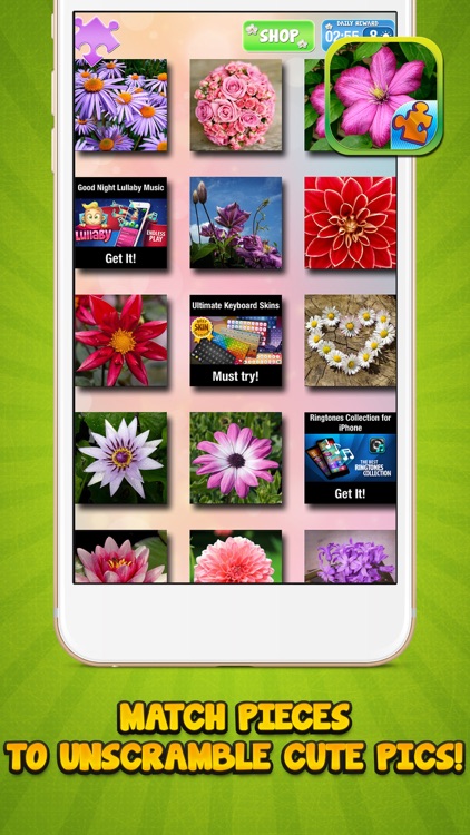 Jigsaw Flower Puzzle – Play Spring Blossom Puzzling Game and Unscramble Floral Pic.s screenshot-3