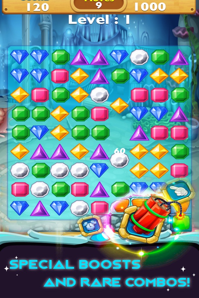 Jewel Ocean - Mania Gems screenshot 2