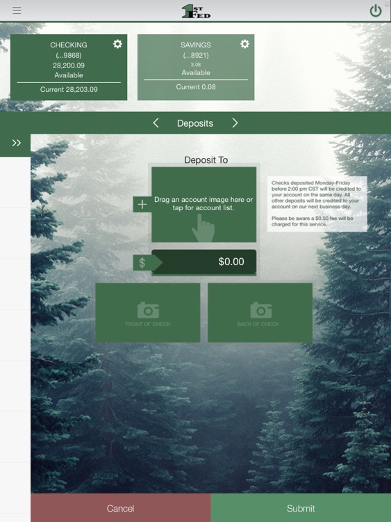 1st Fed CI Mobile Banking for iPad