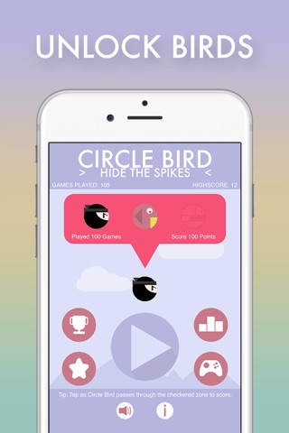 Circle Bird "Hide The Spikes" - Fun Ball Adventure Game for Adults & Kids screenshot 3