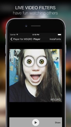 Player for MSQRD - Funniest Live Face Swap Videos(圖2)-速報App