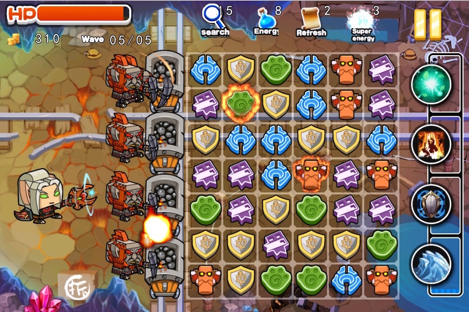 Zombie Defeat vs Mine Gem Defense screenshot 3