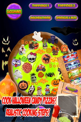 Halloween Candy Pizza Make & Bake - Kids Cooking Dessert Kitchen Boys & Girls Game screenshot 2