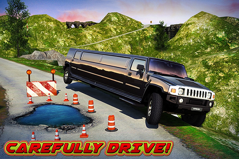 Offroad Hill Limo Driving 3D screenshot 3