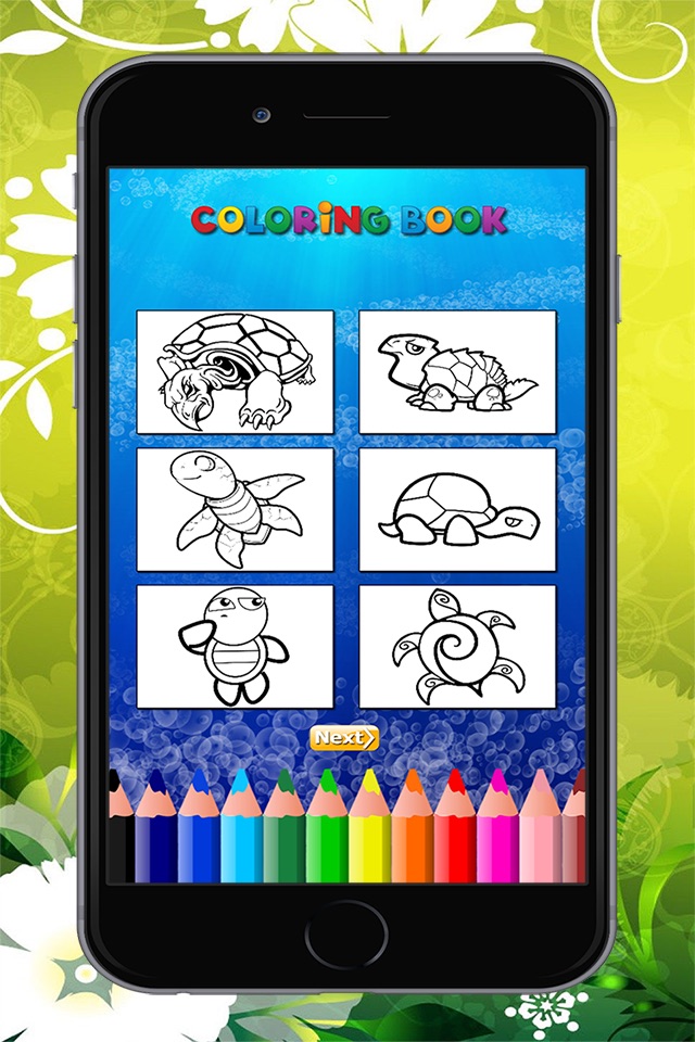 The Turtle Coloring Book for children: Learn to color and draw sea turtle and more screenshot 2
