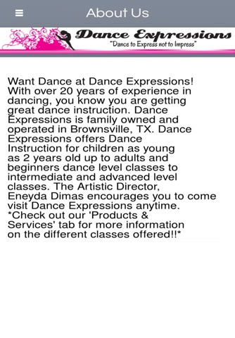 Dance Expressions - Brownsville screenshot 2