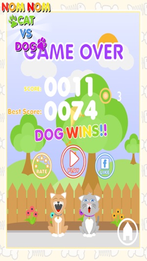 Nom Nom Cat Vs Dog - Feed The Hungry Pets!(圖3)-速報App