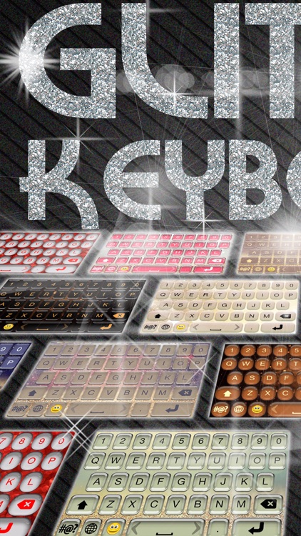 Glitter Keyboard Designs – Custom Glow Keyboards With Shiny Backgrounds, New Emoji.s & Fonts