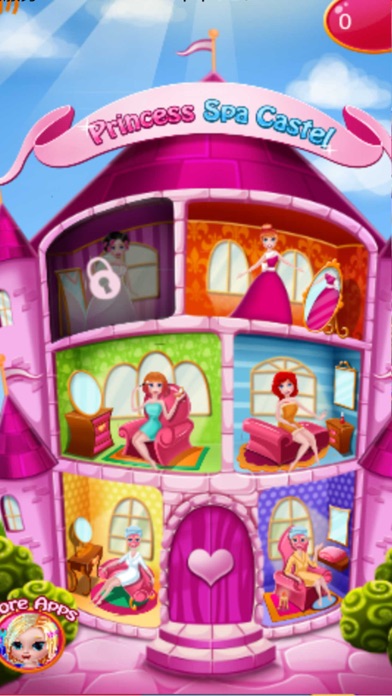 可爱的公主城堡:沙龙女孩免费美容换装化妆游戏