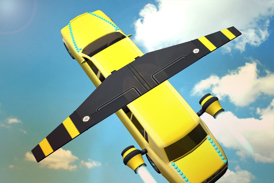 Flying Limo Car Driving Simulator 2016 screenshot 3