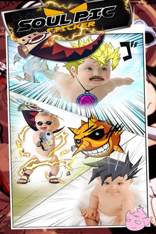 Manga & Anime Soul Pic Sticker Camera : Photo Booth Super Dress Up For Hero Style screenshot 3