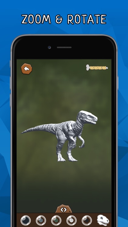 DINOZZZ - 3D Coloring MAX - unique, interactive, animated full-3D live dinosaurs coloring & painting experience for kids & adults screenshot-3