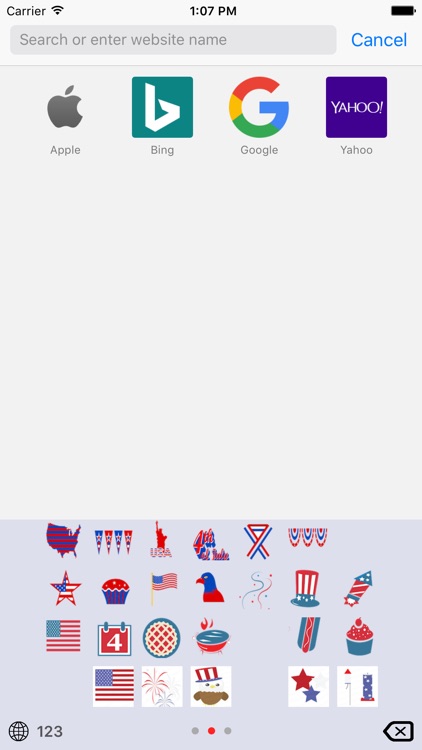 4th of July Emoji Keyboard