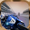 A Fast Motorcycle Racing Fury - A Lighted Track