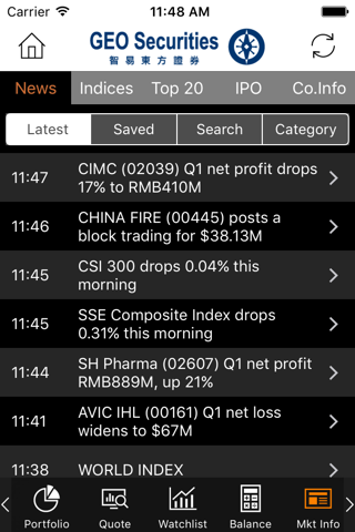 GEO Securities Limited screenshot 2