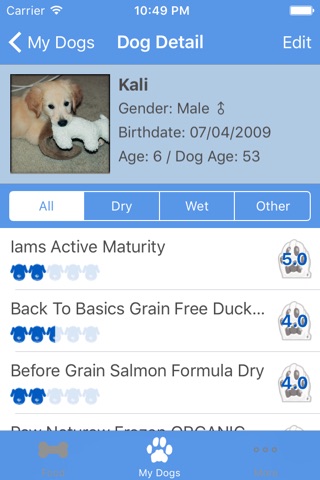 Dog Food Tracker with Dog Age Calculator screenshot 3