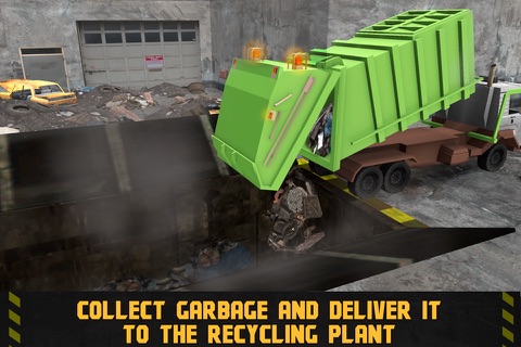 City Garbage Truck Driving Simulator 3D Full screenshot 2