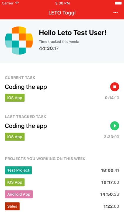 LETO Toggl - Location based time tracking