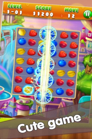 Fruit Lines Puzzle Deluxe - Fruit match 3 Edition screenshot 3