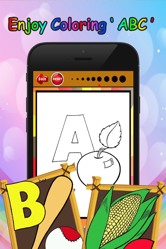 ABC Letter Coloring Book: preschool learning game screenshot 3