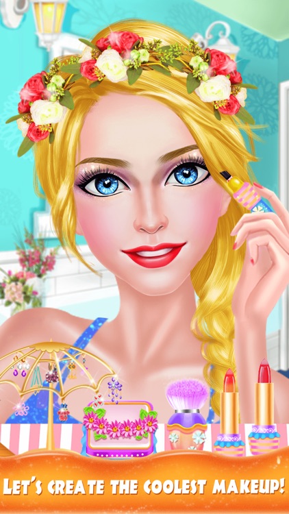 Summer Water Park Salon - Family Holiday SPA, Makeup & Makeover Games screenshot-4