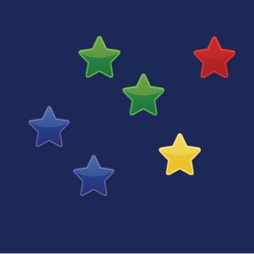Match Falling Star - match the two same colored stars