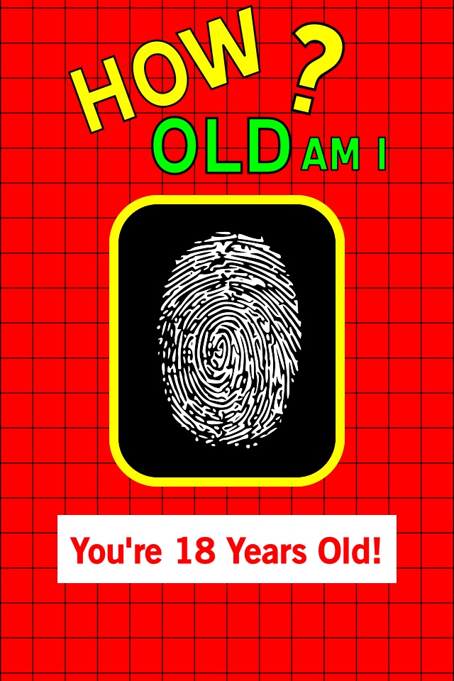 How Old Am I - Age Guess Fingerprint Touch Test Booth + HD screenshot 2