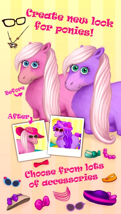 How to cancel & delete Pony Sisters in Hair Salon - Horse Hairstyle Makeover Magic from iphone & ipad 1