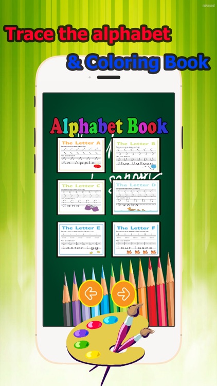 Trace Alphabet Coloring Book grade 1-6: ABC learning games easy coloring pages free for kids and toddlers