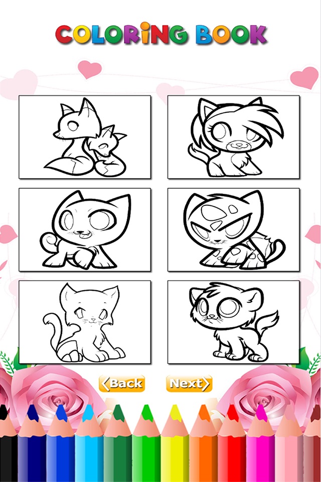 The Kitten Coloring Book HD: Learn to color and draw a kitten, Free games for children screenshot 3