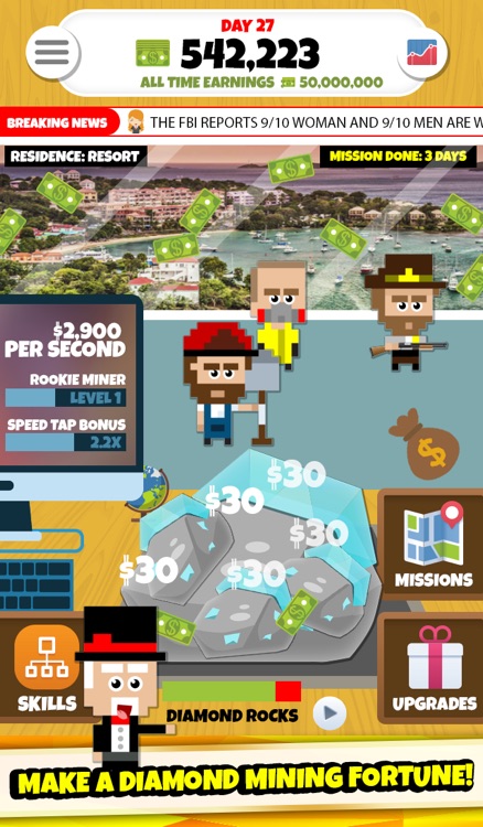 Diamond Tycoon: Clicker Game