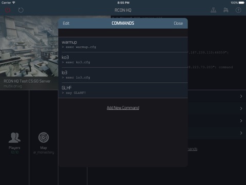 RCON HQ for iPad - Game Server Admin screenshot 3