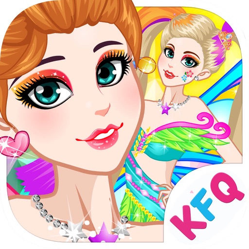 Colorful Butterfly Girl iOS App