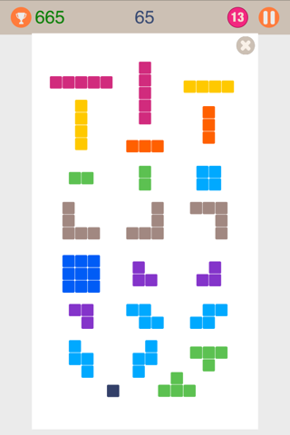13 Cells: 10 x 13 Block puzzle screenshot 2