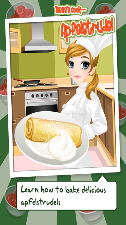 Tessa’s cooking apple strudel – learn how to bake your Apple Strudel in this cooking game for kids