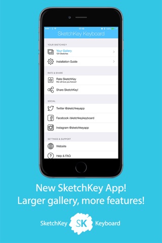 SketchKey Keyboard - Draw, doodle and scribble your messages - A Drawing Keyboard screenshot 3