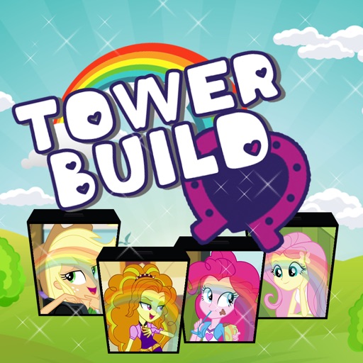 Tower Top Building Blocks Stack Straight Game For Kids Princess Equestria Pony Edition iOS App