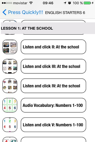 English Starters 6 for iPhone Learn Speaking Easily In 30 days With Yube Learning screenshot 3