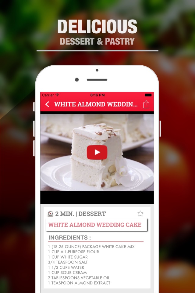 Video Recipes - Learn to cook like a top chef screenshot 2