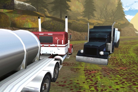 3D Semi Truck Off-Road Racing Simulator : Real eXtreme Dirt Driving Simulator Game PRO screenshot 2