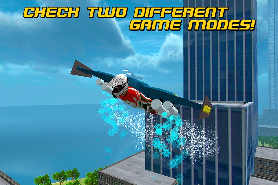 Flying Man: Skydiving Air Race 3D screenshot 3