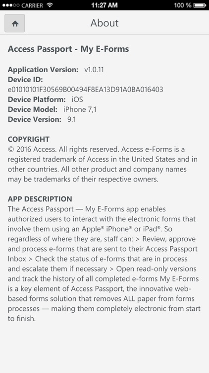 Access Passport - My Forms