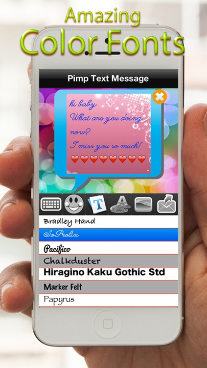 Pimp Bubble Message Free - Amazing Pink Colorful EMoji Messages