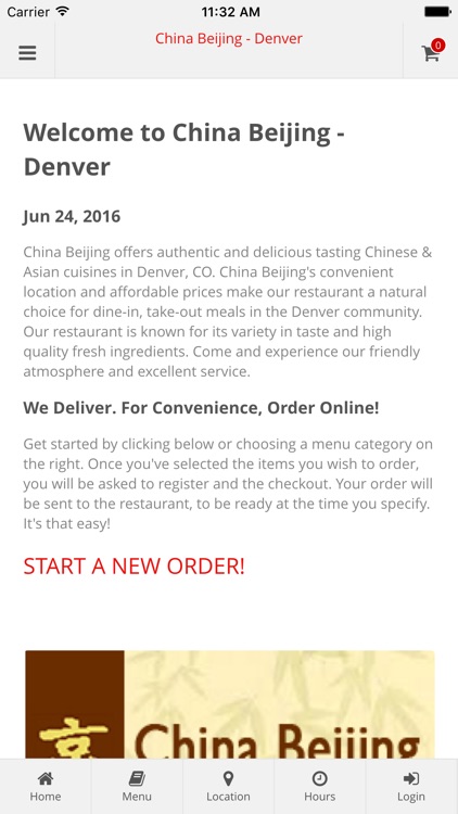 China Beijing - Denver Online Ordering