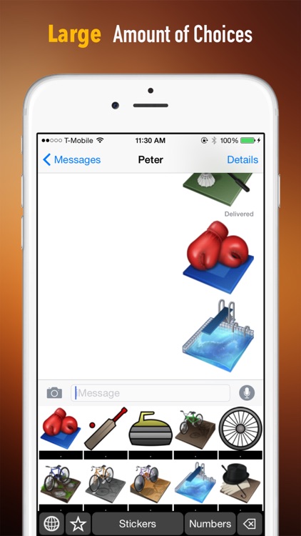Sports Theme Stickers Keyboard: Using Sport Icons to Chat