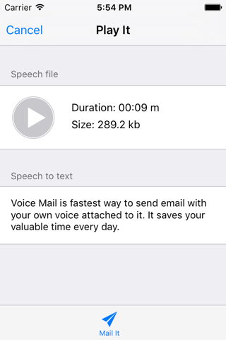 Easy Voice Mail – Send Audio Messaging via Email screenshot 3