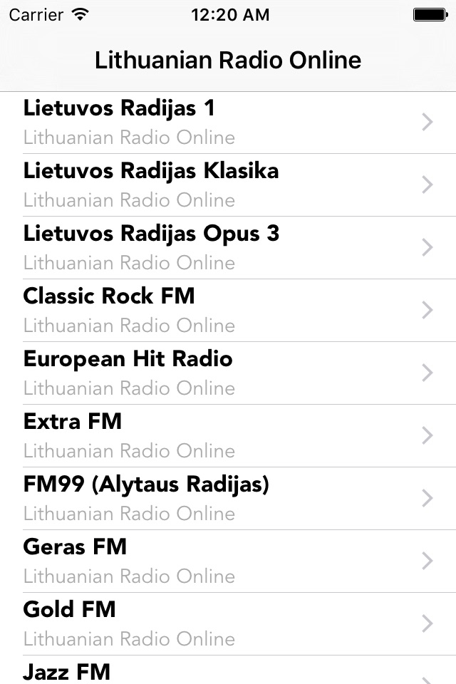 Lithuanian Radio Online screenshot 4