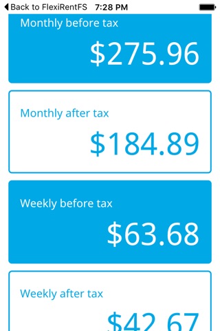 FlexiWay Calculator (Retail) screenshot 3