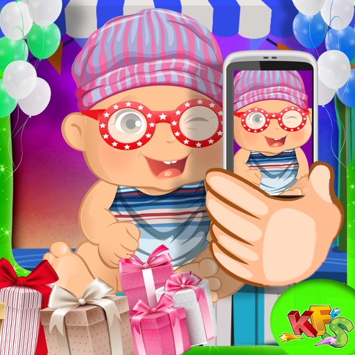 Baby Photo Booth Selfie – Crazy kids’ bath, dress up & salon game iOS App